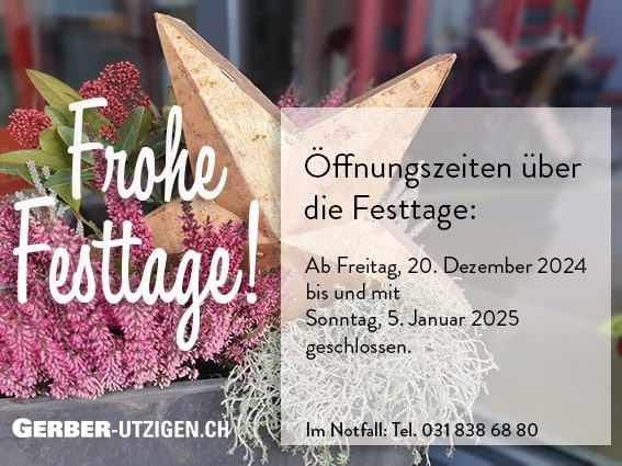 Öffnungszeiten Feiertage