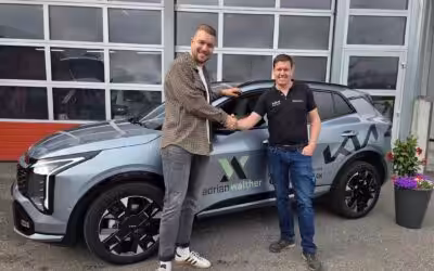 Übergabe Kia Sportage an Schwinger Walther Adrian